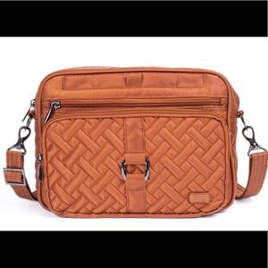 NWT - LUG Carousel XL Shoulder and Crossbody Bag in Copper Brown